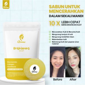 Queensi Soap Care  Brightening Soap Membantu Mencerahkan Mengatasi Jerawat dan Bintik hitam