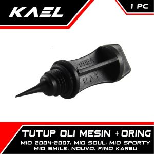 Tutup Oli Mesin Yamaha Mio 5TL-Sporty-Smile-Soul & Nouvo-Z-Lele & Fino Karbu-Carbu-Old-Lama Colokan Atas-Oring-Seal-O Ring-Sil Hitam-Abu