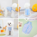 áo 2 dây ren nút hoa thời trang cho chó mèo - T3 PETS SHOP. 