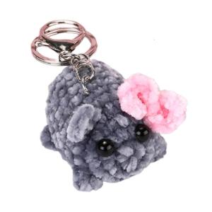 Handmade sang trọng hamster Key Phụ kiện với squeaking âm thanh Quà Tặng di động cho những người yêu động vật hợp thời trang phụ nữ sử dụng thường nhật