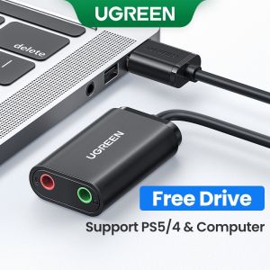 UGREEN Sound Card External 3.5mm USB Adapter