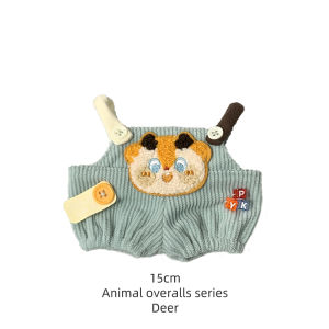 เสื้อผ้า Labubu ดั้งเดิมชุดหมีร้านค้าของเล่นป๊อป15ซม. 17ซม. เสื้อซับในชุด V1 V2เซ็ท