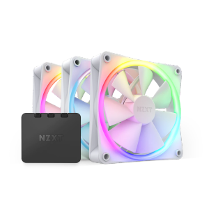 FAN NZXT F120RGB DUO BLACK/ WHITE - TRIPLE (PACK 3 FAN RGB 120MM/ CÓ HUB) ( RF-R12DF-B1 / RF-R12DF-W1) - Hàng Chính Hãng