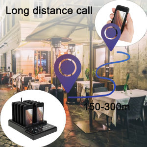 RETEKESS TD174 Restaurant Pager System 10 Coaster Vibrator Buzzers Small Size Paging System For Clinic Nursery Food Truck Coffee