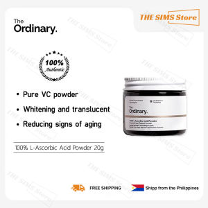 The Ordinary Vitamin C 100% L-Ascorbic Acid Powder 20Gauthentic Brighten VC Anti-oxidation Anti-aging Improve Dark Yellow Light Spots Remove Acne Marks Even Skin Tone and Delicate Ready Stock