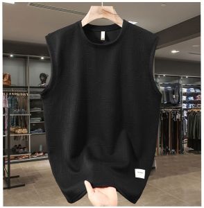 【5XL-11XL】180kg có thể mặc đầy đặn ngoại cỡ lớn Áo thun cotton pha không tay nam ngoại cỡ thể thao mùa hè dáng rộng thường ngày mát mẻ