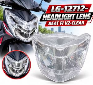 LEGIT MOTO HEADLIGHT LENS FOR MIO I 125/BEAT FI V3/BEAT FI V2 MOTORCYCLES-CLEAR