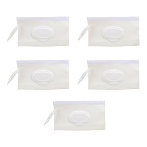 5PCS Portable Baby Wipes Dispenser Bag Leakproof Design Travel Friendly Organizer Dustproof for Parents