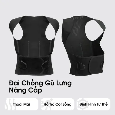 Đai Chống Gù Lưng Phiên Bản Nâng Cấp Điều Chỉnh Tư Thế Hỗ Trợ Định Hình Sống Lưng - ĐG02 - DG02
