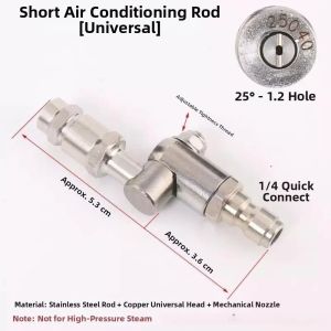 MASTERYX 360° Swivel Air Conditioner Cleaning Rod 25° Fan Nozzle 1/4" Quick Connect HVAC Coil Cleaning Nozzles Wide-Angle Spray Spray Wand Air Conditioning Cleaning