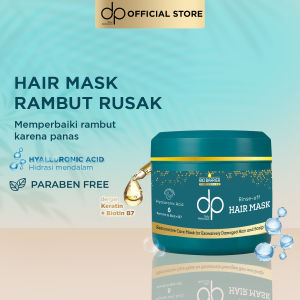 DP Daily Perfection Bio Barrier Hair Mask 200 ml - Salt Free Shampo SLS Free Sulfate Free Bebas Garam Sampo Keratin Biotin Sampoo Rambut Lebih Sehat Anti Rontok Ketombe Halal Hijab