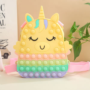 MT  School Bag For Kids Cute School Backpack for Girls Boys Baby Shoulder Kindergarten Bags Push Pop It Fidget Toy