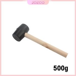 Jozoo 300g 500g Black Rubber Mallet Hammer with Wood Handle