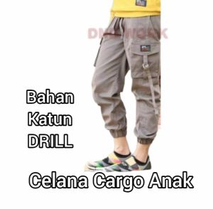 DnD - Celana Cargo joger Anak Cewek dan Cowok/Celana Cargo/ Joger Cargo Anak 5 - 8 Thn