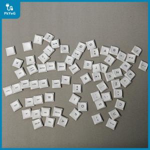 【PkYeG】 70Key chockfox cfx ปุ่มกด PBT โปร่งใสสีขาวสีดำสำหรับ kailh CHOC คีย์บอร์ดเชิงกลแป้นพิมพ์ V1บางพิเศษ1U