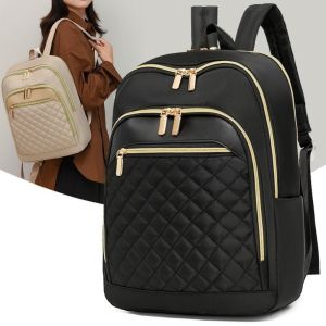 MECOME Large Capacity Notebook Backpack Waterproof Oxford Cloth Business Backpack Fashion Storage Travel Bag Women
