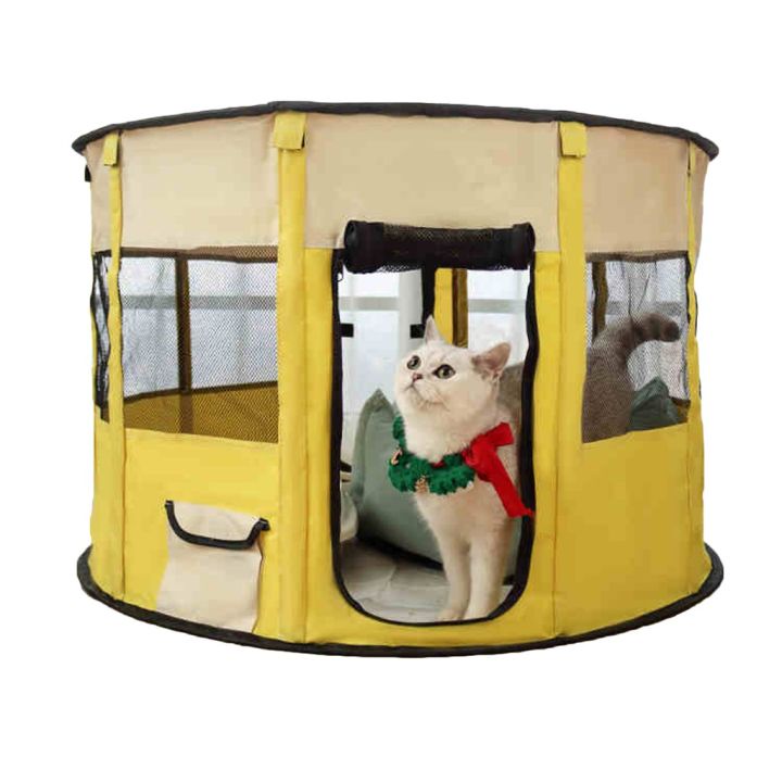 Portable Outdoor Cattery Fences Pet Tent Houses For Foldable Indoor Cat