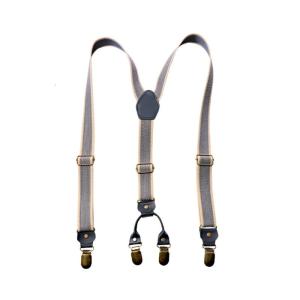 Adjustable 2.5cm Suspenders With AntiSlip Clips Vintage Y Shape Design Stretchable Rubber For Men Women