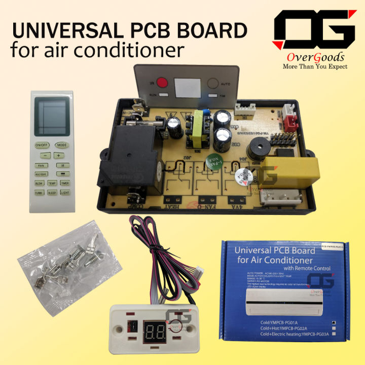 ♕UNIVERSAL AIR COND PCB BOARD CONTROL FOR AIR CONDITIONING WITH REMOTE ...