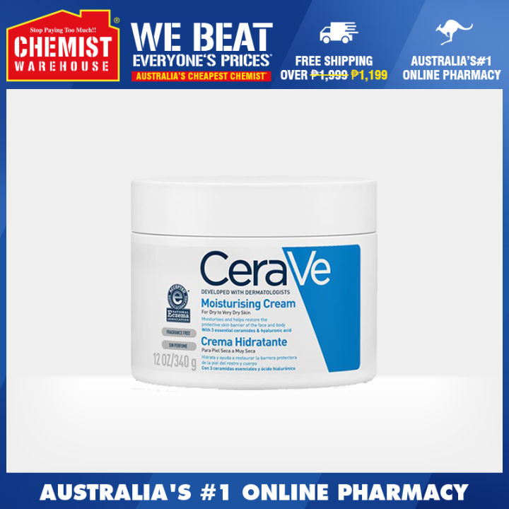 CeraVe Moisturising Cream 340g Helps The Skin Retain Moisture[Chemist ...