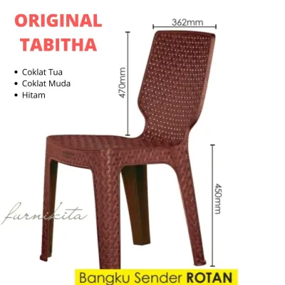 KURSI PLASTIK TABITHA KURSI MAKAN KURSI SENDER KURSI BASO ROTAN [KURACC]