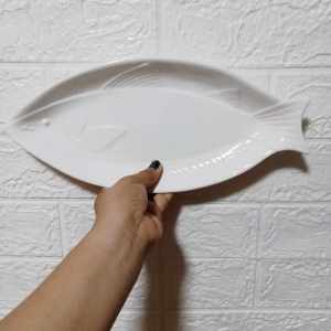 Set of 3 Side Dish Fish Plates 12X5.5INCHES