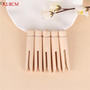 GY🌠🌠🌠 5pcs Wood dolly peg Traditional Dolly Style Wooden Clothes Pegs Pins Clips