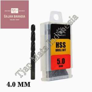 Mata bor besi 4mm HSS Tjap Mata Drill bits 4 MM Cap Mata hss