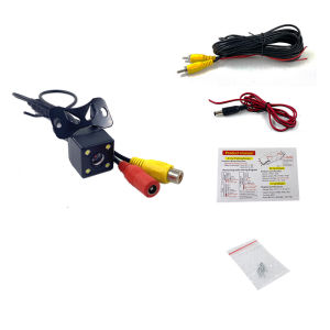 Plug-in 4 lampu 8 lampu 12 lampu membalikkan kamera kamera mobil  Kamera mobil persegi 4LED Kamera gambar visual belakang CCD HD Night Vision Mobil Reversing Camera
