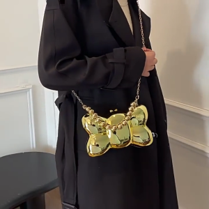 Creative Butterfly Embellished Acrylic Handbag Delicate And Elegant Shoulder Bag For Everyday Use And Special Event