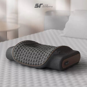 Gối Ngủ Túi Khí Kéo Dãn Kê Đầu Massage Chườm Nóng Công Thái Học Giảm Đau Mỏi Cổ Vai Gáy - Sairui