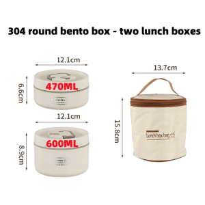 3 Layers Portable Lunch Box Insulated Food Container Breakfast Cup Breakfast Food Storage Box with Tableware Mini Bento Box
