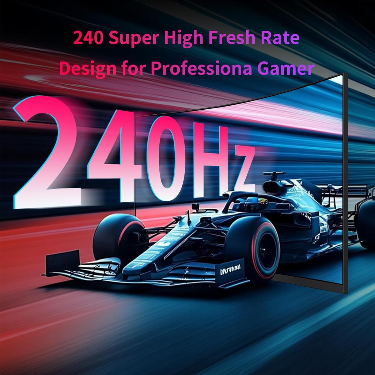 Nvision 27/32 Inch 240HZ Curved Gaming Monitor FHD 1500R Frameless 1Ms Gaming Monitor For PC Laptop