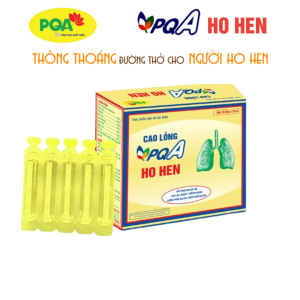 PQA cao lỏng ho hen hộp 10 ống Giúp giải cảm ấm phổi dịu ho tiêu đờm. Thông thoáng đường thở cho người ho hen.