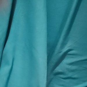 70" WidthTeal Blue Cotton Spandex fabric sold per yard