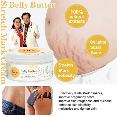 AZLA Original Anti-Stretch Mark Cream Firming Skin Moisturizing Belly Butter for Moms Before and After Pregnancy Belly Skin Care