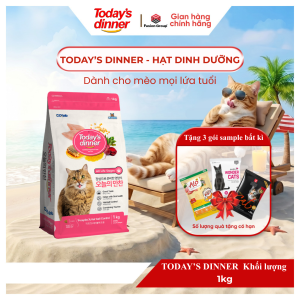 [1KG] - Thức ăn hạt cho mèo mọi lứa tuổi Todays dinner 1KG