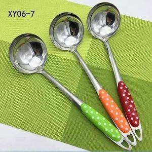 Centong Sayur Polkadot Jumbo / Irus Stainless Steel / Sendok Masak Sop Sup Soup - Random