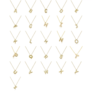 Trendy Alloy Letter Pendant Necklace Comfortable Wear Necklace Stylish Neck Suitable for Various Occasions