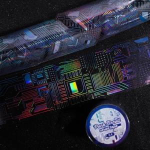 Punk Rock Scrapbooking PET Sticker Transparent Adhesive Sticker Tape For DIY Crafts School Projects And Office Use