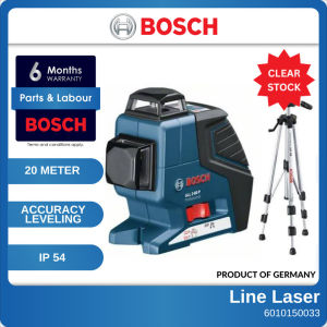 Bosch GLL2-80P+BS150 Line Laser 2 Plane 20M 0601063205 Self Levelling Laser Level Set