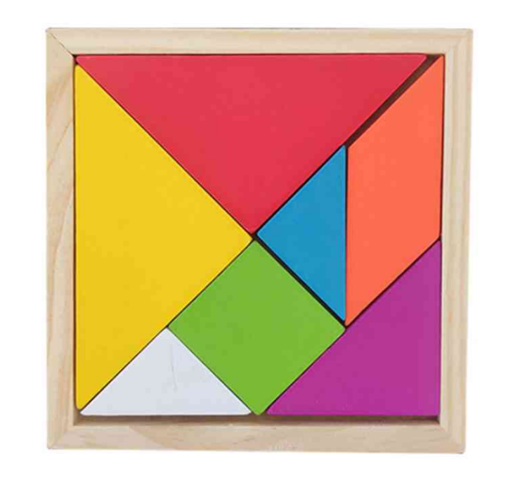 Wooden Tangram Puzzle - Educational toys Thicker | Lazada PH