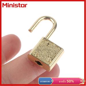 Ministar 1ชุดสี่เหลี่ยมผืนผ้าล็อคกระเป๋าเดินทางฮาร์ดแวร์ล็อค W/LOCK สำหรับไดอารี่ Book Jewelry BOX