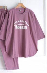 Oneset Wanita Korean Style Moessy Set Bahan Kaos Katun Combed Aplikasi Sablon BISA DIBELI TERPISAH Blouse Dan Celana Jumbo M L XL XXL 3XL Ootd Hijab Fashion Remaja Kekinian Viral Termurah