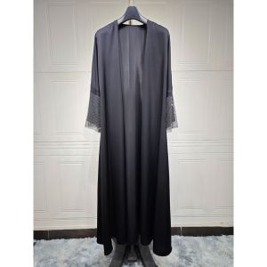 Ramadan Arab cardigan abayas maxi dress robe women wear robe Muslim abaya Malaysia abaya Muslimah Fashion Dubai Islamic abaya cloak㏇X0414