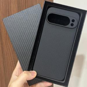 Real Aramid Carbon Fiber Protector Phone Case Cover On For Google Pixel 9 9a 10 Pro XL 5G Global Pixel10 10Pro 10ProXL 256/512