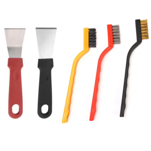 5ชิ้นเตาแก๊สที่มีประสิทธิภาพแปรงขนแปรงเตาแก๊สคราบน้ำมันเครื่องมือในบ้านแปรงทำความสะอาดในห้องครัว