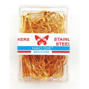 Klik-Beli Peniti Labu Pin Hijab Safety Pins Bohlam Fashion Aksesoris Jarum Stainless Anti Nyangkut Warna Hitam Silver Gold