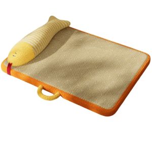OUTOPEN Scratch Resistant Dog Sleeping Mattress Breathable Fish Shaped Pillow Pet Sofa Bed Comfortable Non-slip Dog Floor Mat Hot Weather