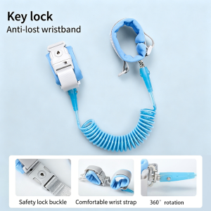 Breathable Anti-Lost Wristband Leash Retractable Safety Hand Strap for Summer Kids 